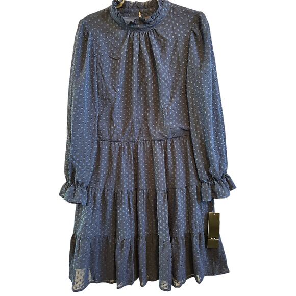 R & K Originals Women's 3/4 Sleeve Babydoll Dress Size 14 w3213 - Picture 2 of 10